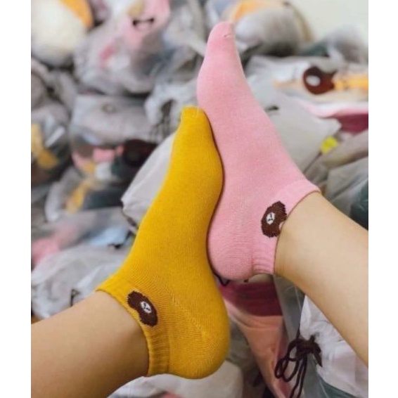 [L2M] VỚ NỮ cổ ngắn hình GẤU siêu dễ thương