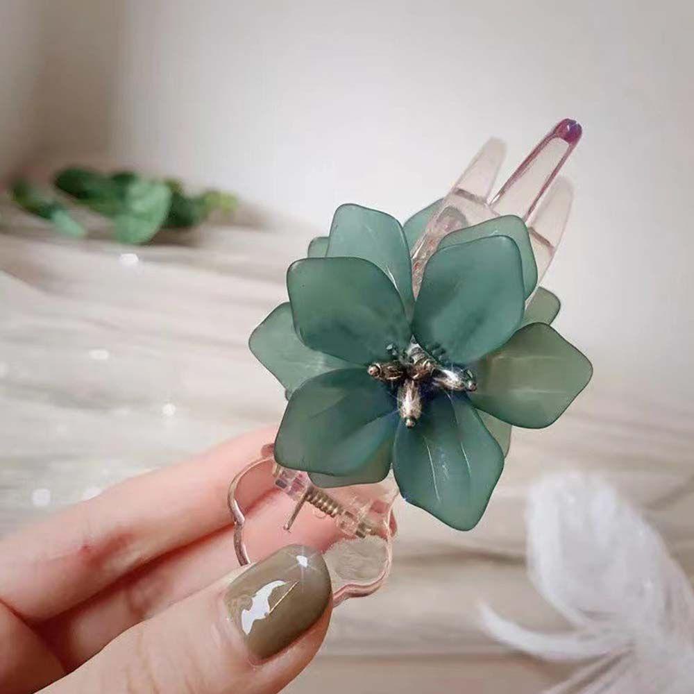 Kẹp Tóc Đính Bóng Lông Bằng Acrylic Thời Trang Hàn Quốc