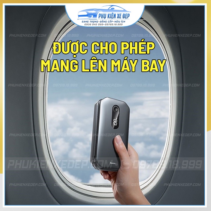 Bộ kích bình ắc quy ô tô ⚡FREESHIP - CAO CẤP⚡ kiêm sạc dự phòng Baseus Super Energy Car Jumb Starter Pro 12000mAh