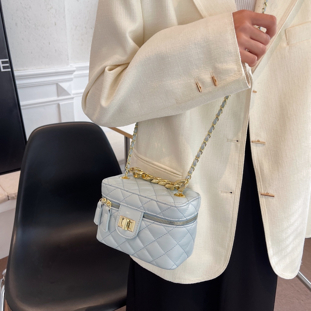 Túi Đeo JASMIN NOIR Chéo Da PU Hình Hộp Mini Đáng Yêu Cho Nữ