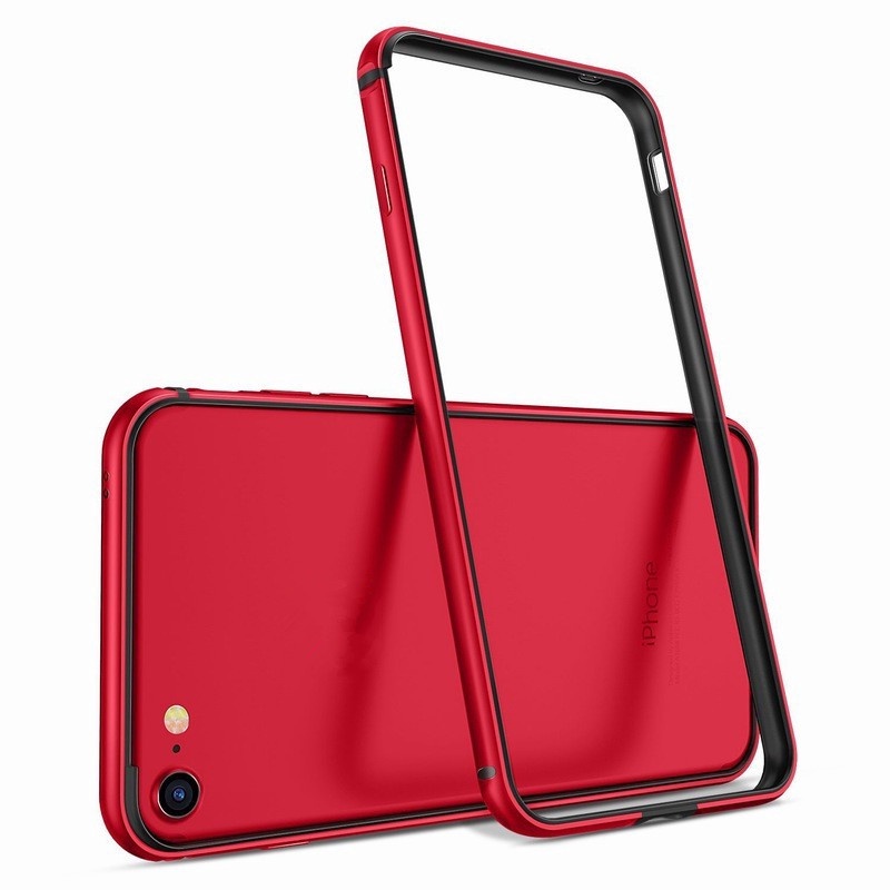 Ốp điện thoại phối nhôm khung viền kim loại chống sốc cho iPhone 6 6s 7 8 plus X XS XR XS MAX