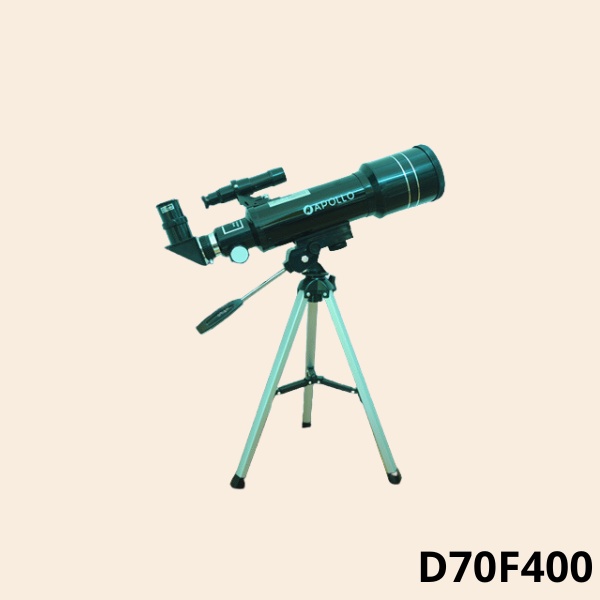 Kính thiên văn khúc xạ giá rẻ Apollo 70F400 dành cho trẻ thích ngắm trăng sao