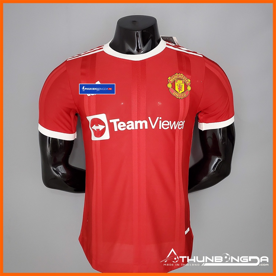 Áo Manchester United đỏ sân nhà 2021/2022, áo MU đỏ 2021/22 sân nhà bản PLAYER body fit cao cấp (Thái Lan)