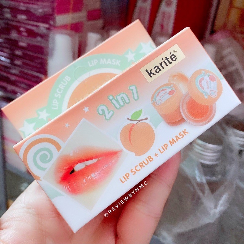 Bộ Dưỡng môi 2 in 1 Katite huơng Đào  Peach