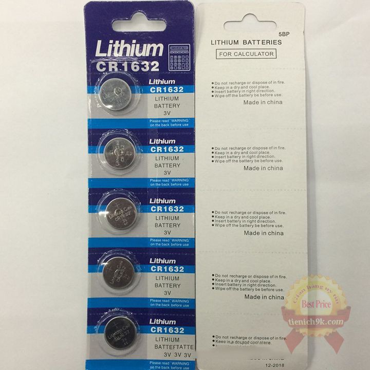 Pin chìa khóa ô tô Cmos CR1632 Lithium điều khiển từ xa