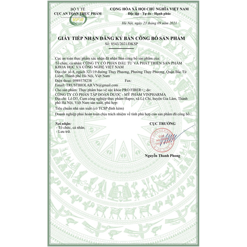 Viên Uống PRO FIBER  bổ xung chất xơ , hỗ trợ đường tiêu hóa