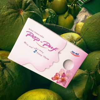 [BÁN SỈ] [GIÁ RẺ NHẤT] (100 miếng 2 công dụng) Bông Tẩy Trang POP PUF