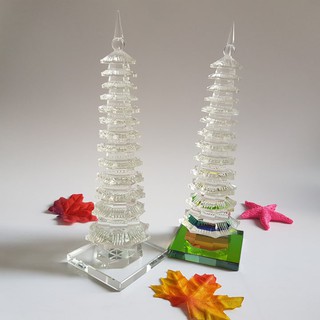 Tháp văn xương pha lê 13 tầng - T0003