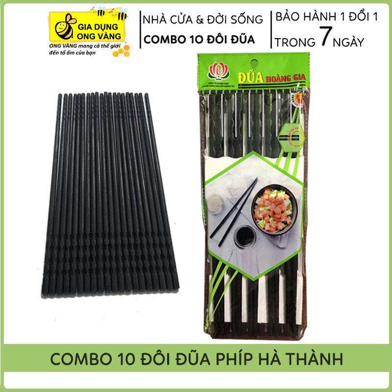 Set 10 Đôi Đũa Phíp Hà Thành, Chuyên Dùng Cho Nhà Hàng, Cửa Hàng Ăn, Gia Đình, Bán Giá Sỉ