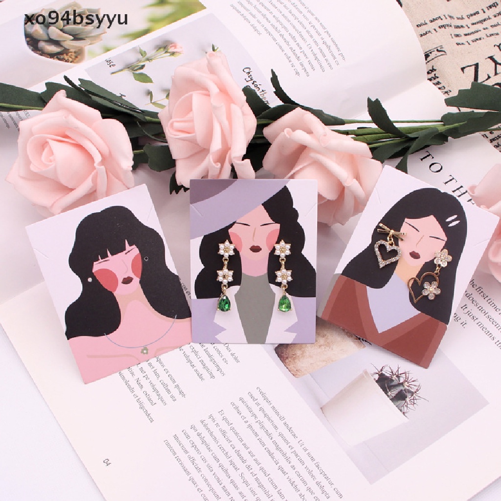 Set 100 Tấm Thẻ Giấy Trưng Bày Vòng cổ / Bông Tai Tiện Lợi xo94bsyyu
