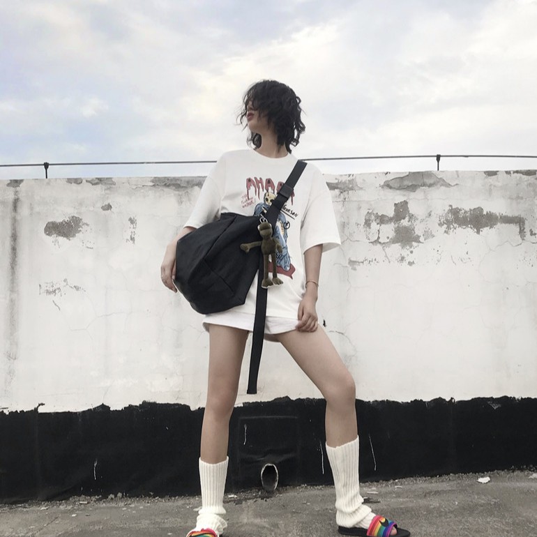 Ba Lô Đi Học Thiết Kế Đơn Giản Cỡ Lớn 13003 Phong Cách Hip Hop Thời Trang Unisex