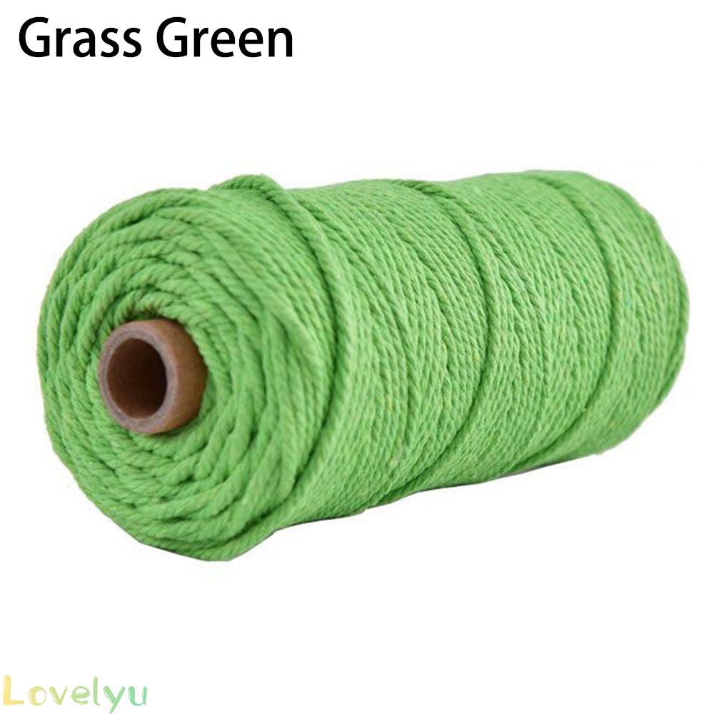 Rope Supply Cotton 100M 3mm Cord Hemp Making String Single Pipping Macrame Home 100m Woven 3mm*100m Coloured Rope