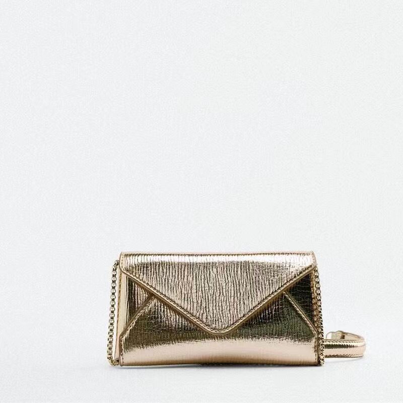 Túi Đeo Chéo Zara Mini Hình Bao Thư Phối Dây Xích Thời Trang Cao Cấp Cho Nữ