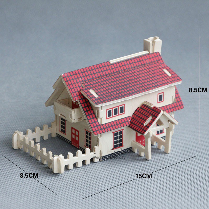 Đồ chơi lắp ráp gỗ 3D Mô hình Ranch House