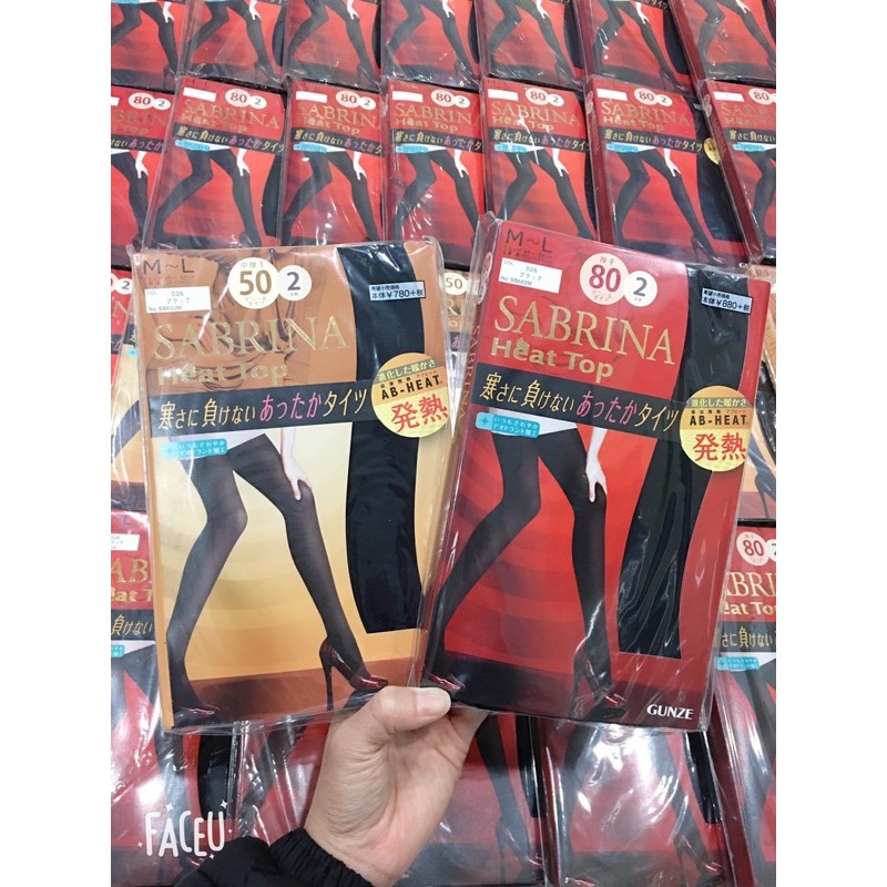 QUẦN TẤT SABRINA HEAT TOP 50D & 80D NỘI ĐỊA NHẬT BẢN