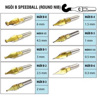 [TAIPOZ] - NGÒI SPEEDBALL STYLE B (ROUND NIB)