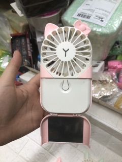 QUẠT CẦM TAY CÓ GƯƠNG X19
