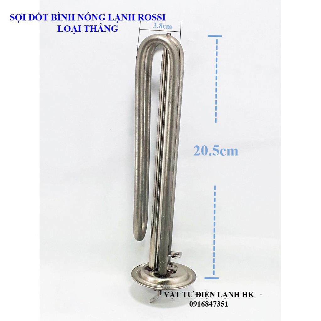Sợi đốt ROSI - ruột bình nóng lạnh ROSSI cọc thẳng - cong (chọn đúng loại khi đặt hàng) - Mayso - mai so BNL