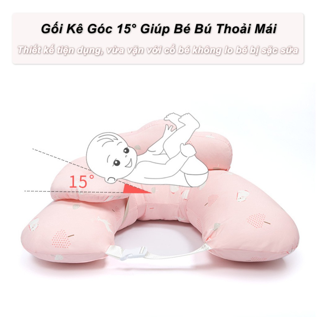 Gối Kê Bé Bú Oeko-Tex 15° Giúp Bé Nằm Thoải Mái Khi Ngủ - Home and Garden