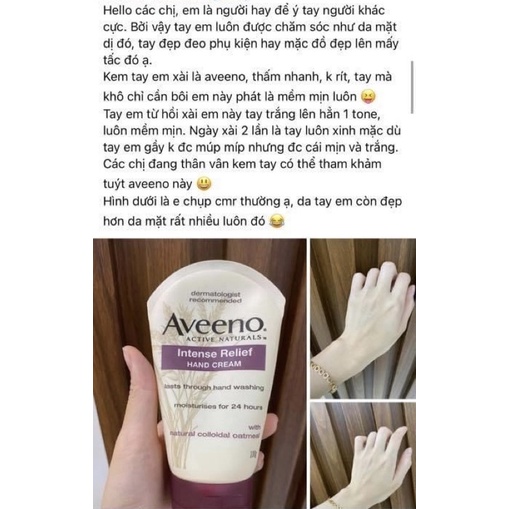 Kem Aveeno Dưỡng Ẩm Da Tay Tuýp 100gr