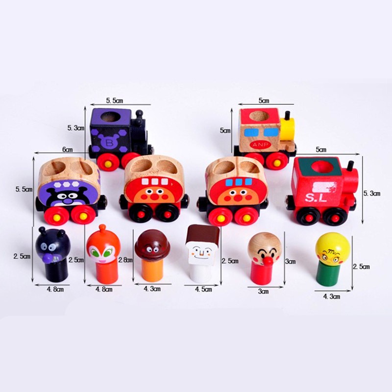 ĐỒ CHƠI ĐOÀN TÀU GỖ CÓ NAM CHÂM