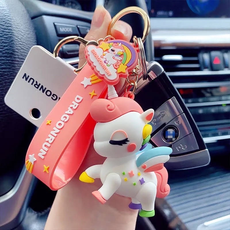 Móc khóa cute Ngựa một sừng DRAGONRUN, móc khóa đôi dễ thương hot trend tiktok