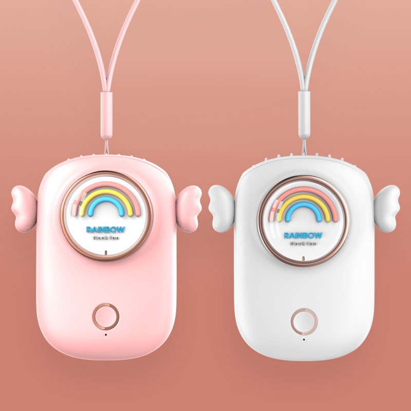 Quạt Đeo Cổ 3 Tốc Độ Không Cánh Sạc USB Tiện Dụng