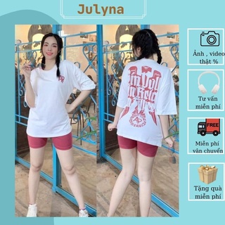 Đồ bộ nữ set bộ đùi mặc nhà dễ thương JULYNA QDD4 ĐÙI CHỮ A