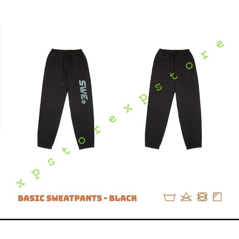 Quần jogger SWE sweatpants form unisex (Ảnh thật)