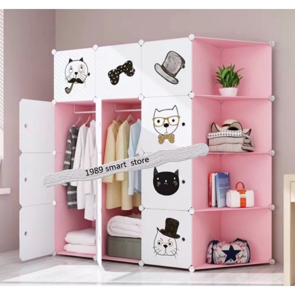 TỦ NHỰA GHÉP NHIỀU MÀU ĐỂ QUẦN ÁO THÔNG MINH SIZE TO