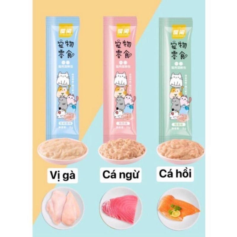 [HÀ NỘI] Súp thưởng cho chó mèo thú cưng tổng hợp nhiều vị 15g