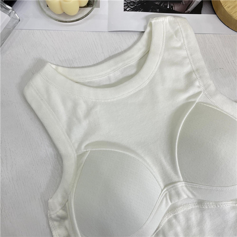 50192 Áo Vest Ngắn Mỏng Vừa Vặn Cổ Tròn