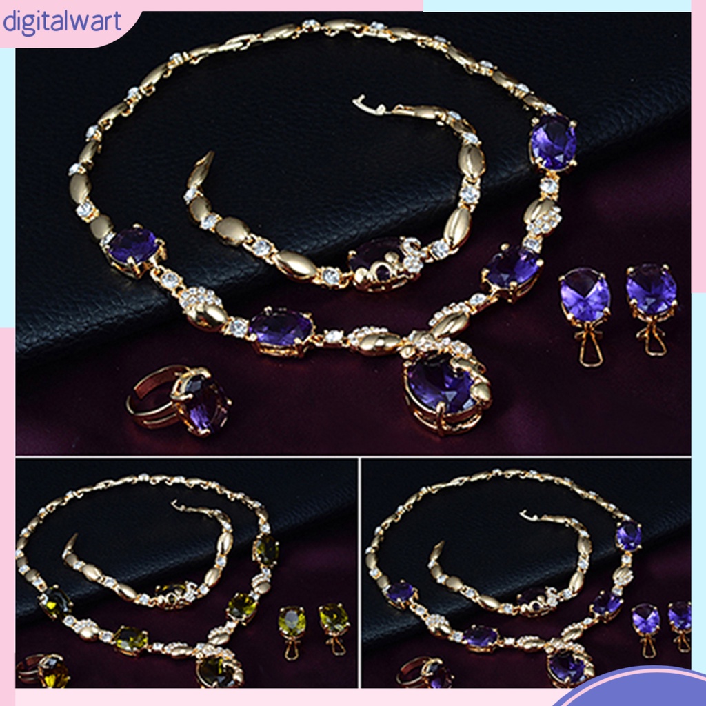 Bộ Trang Sức Đính Đá Lấp Lánh Sang Trọng