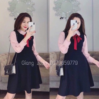 Váy nơ xinh xắn cho mẹ