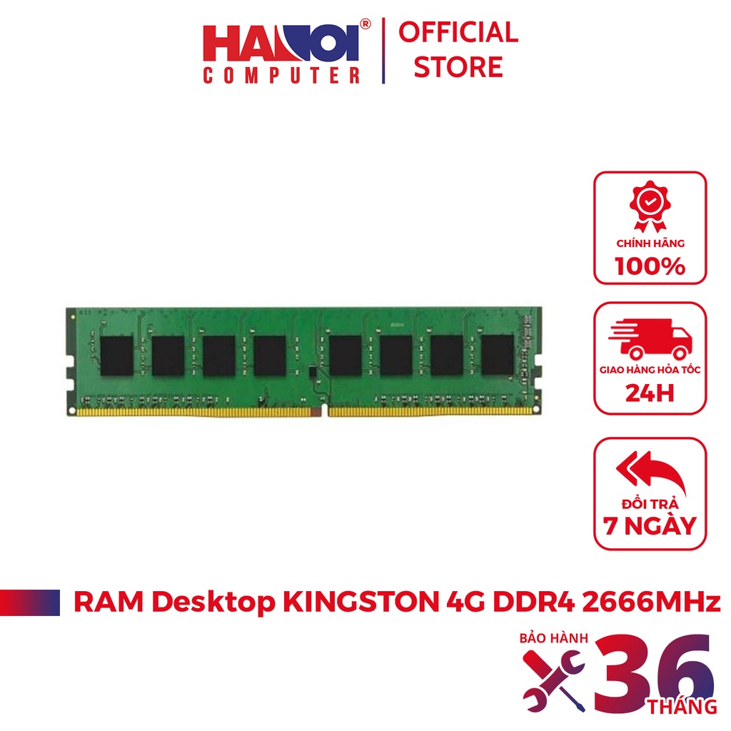 RAM Desktop KINGSTON (KVR26N19S6/4) 4G (1x4GB) DDR4 2666MHz