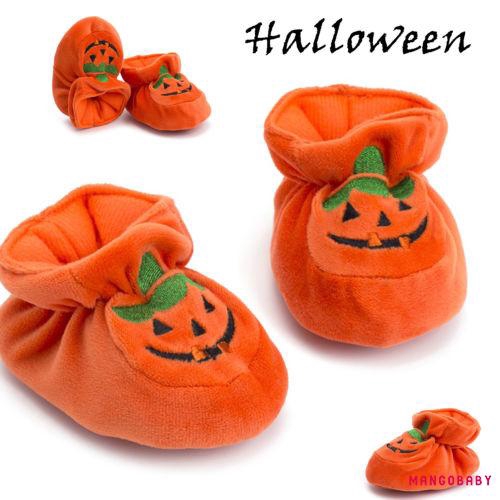 Giày Bốt Cổ Cao In Họa Tiết Halloween Dễ Thương Cho Bé Gái