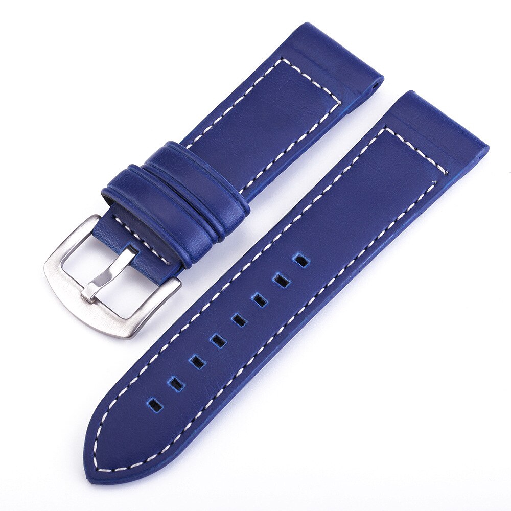 General Size Watch Bands 18/20/22/24 mm Plain-stitched leather watch band Vintage Replacement Leather Watch Strap