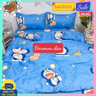 Drap ga giường ga trải giường,đủ mẫu,đủ kích thước-được chọn mẫu[1m,1m2,1m4,1m6,1m8) mẫu doremon đàn