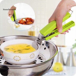HMDC_Stainless Steel Anti-Hot Pot Pan Hot Dish Plate Bowl Gripper Clip Kitchen Tool