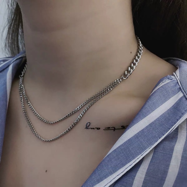 Vòng cổ xích mài titan thép không gỉ