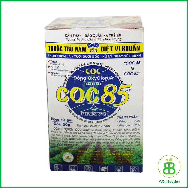 1 Hộp COC85 TRỪ NẤM BỆNH,DIỆT VI KHUẨN