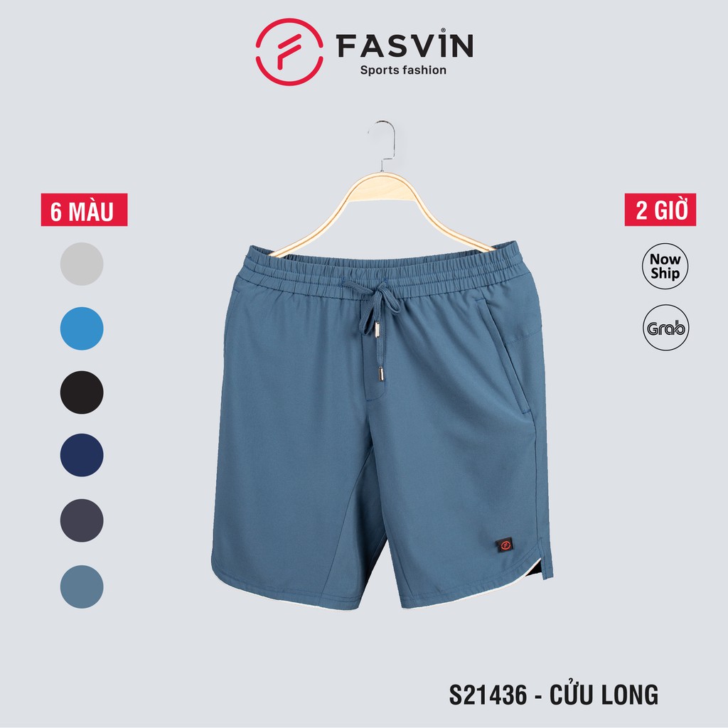 Quần short thể thao nam Fasvin S21436.HN chất liệu cao cấp mềm mịn màu sắc tươi tắn, trẻ trung