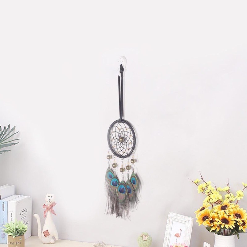 Dreamcatcher lông công phong thuỷ