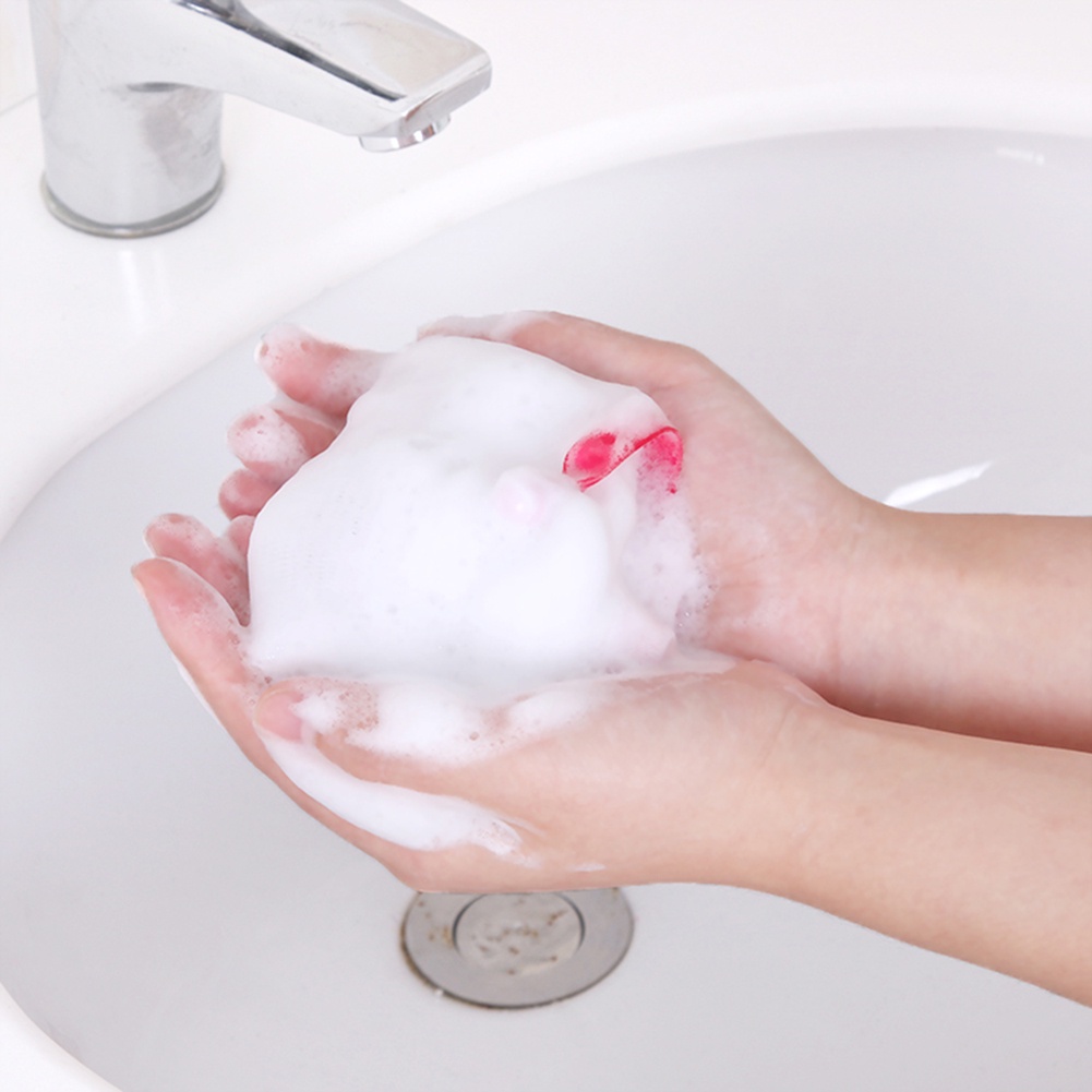 COD Hangable handmade soap facial cleanser foaming net cleansing foaming delicate foam Chất tẩy và Khử mùi bồn cầu Vệ sinh nhà cửa