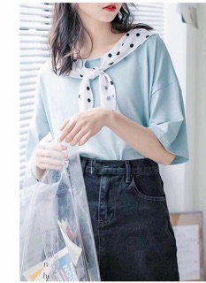 Áo kiểu cột nơ cổ