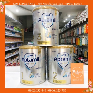 Sữa aptamil úc 900g số 1, 2, 3 mẫu mới nhập khẩu nguyên lon từ úc có tem phụ công ty phân phối
