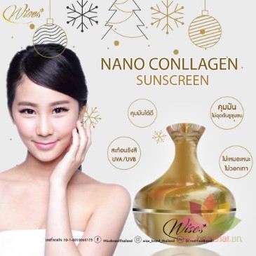 Kem Chống Nắng Che Khuyết Điểm WISE Nano Collagen Sunscreen 12g