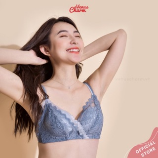 Bộ đồ lót nữ ren không gọng nâng ngực sexy Venus Charm 809 có thiết kế bản lưng to giúp che mỡ lưng