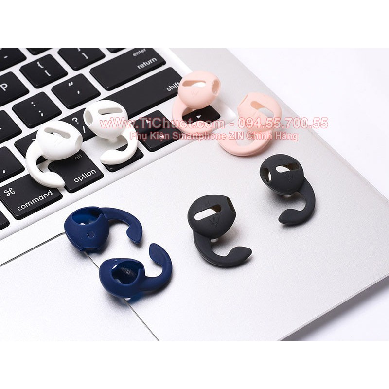 [1 cặp] Nút cao su bọc Tai Nghe Bluetooth Apple AirPods (hoặc tai iPhone) có sừng móc thể thao