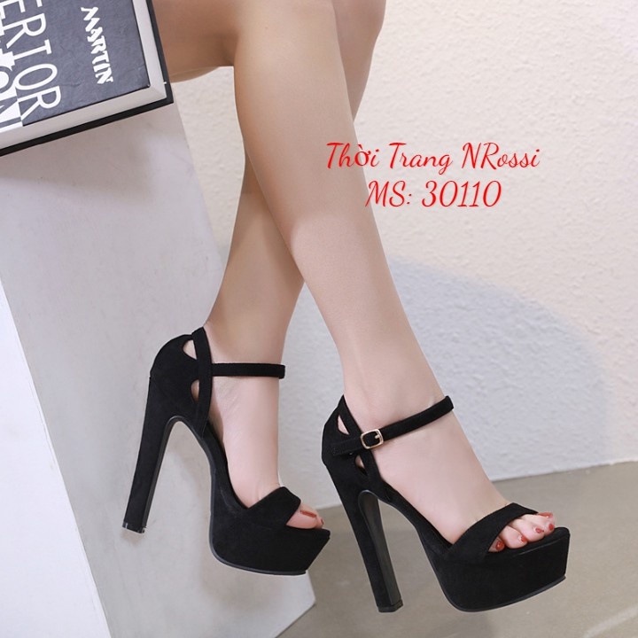 ❤FREESHIP50K❤ Giày cao gót nữ NRossi đúp mũi gót vuông big size 40 41 42 43 44